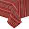 Threadmade Home Shimmering Plaid Tablecloth, Red/Green - 60"W x 84"L